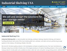 Tablet Screenshot of industrialshelvingusa.com